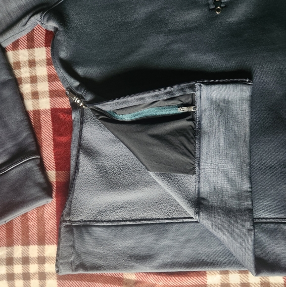 Lululemon Heathered Jay Grey Men's 1/2 Zip Pullover - Picture 8 of 10